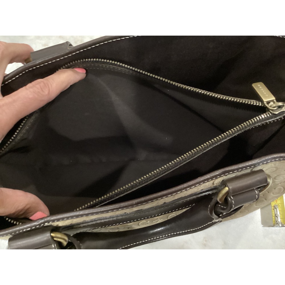 Celine Macadam Logo Print Boston Satchel Top Handle Bag Designer Purse - Picture 16 of 16